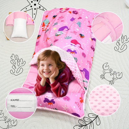 Kids Nap Mat - Foldable Cooling Preschool Sleep Set