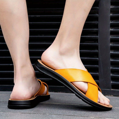 Men's Slippers - Non-Slip Sole for Beach & Water 35045 235045