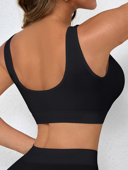 3pcs Set Of Women'S Sports Bra, Seamless, Breathable, Lightweight Without Chest Pads, Vest Underwear, Yoga Running Sports Bra