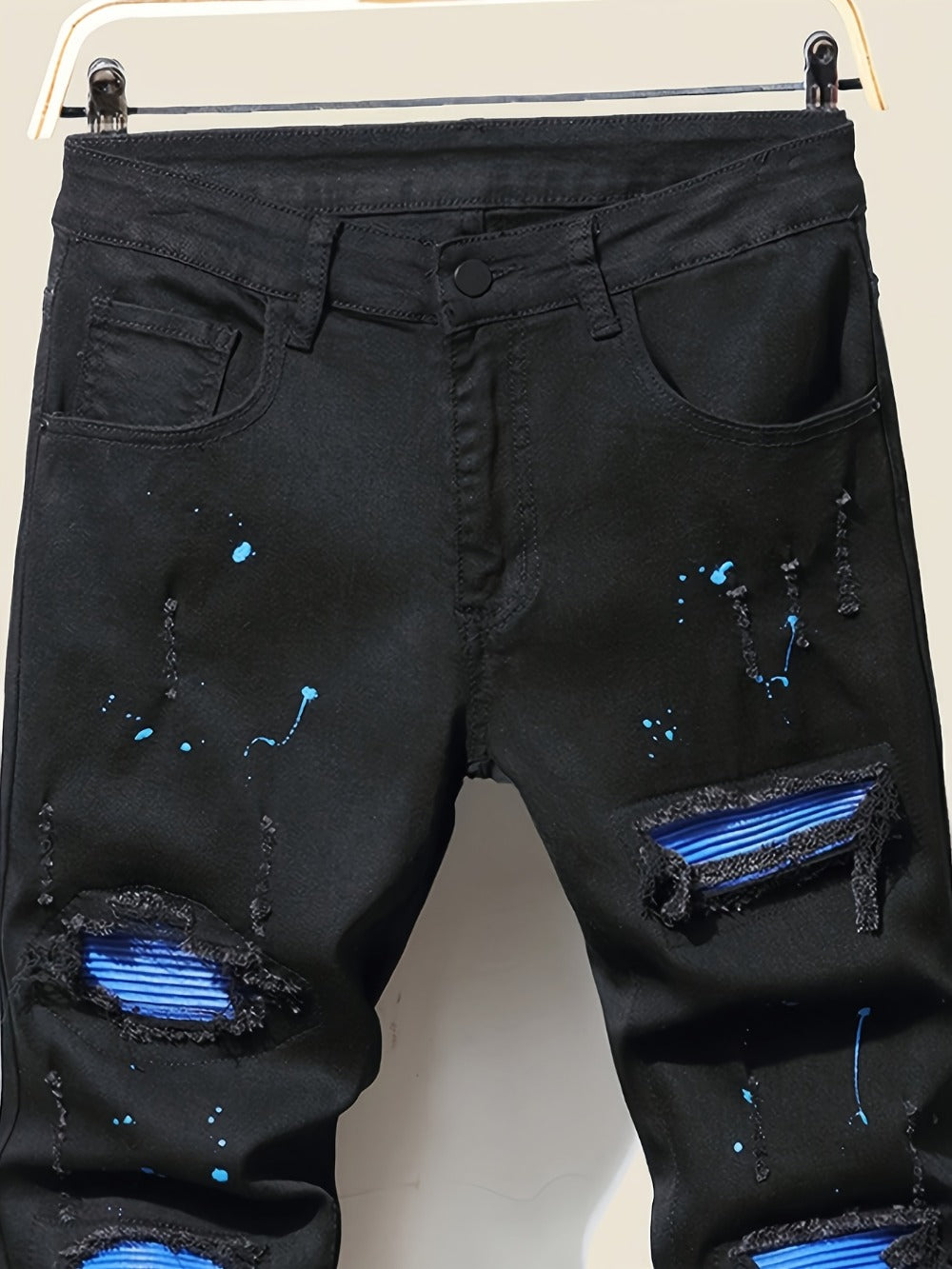 Men's Slim Fit Jeans - Black Denim Clean Finish Modern 952485