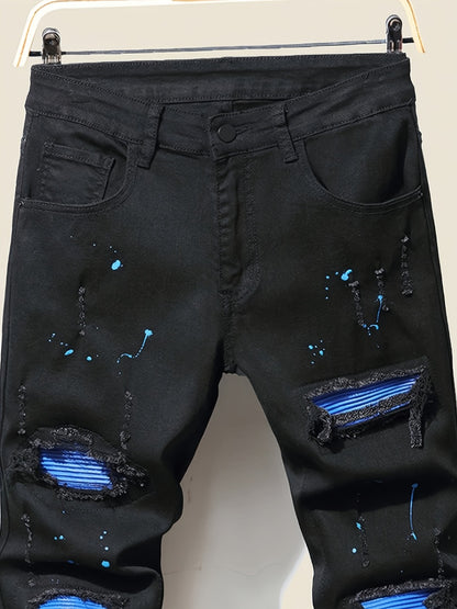 Men's Slim Fit Jeans - Black Denim Clean Finish Modern 952485