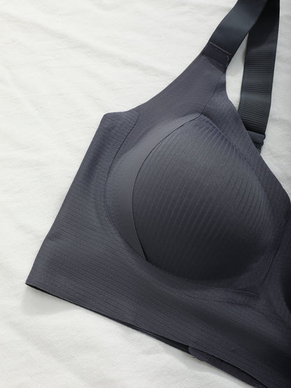 Large Size Single-piece Women's Seamless No-steel-bra Bra, Sexy Back Lifting Bra, Comfortable Breathable Bra Without Steel Band, Women's Bra, High Elasticity Gathering Anti-gravity Upward Lifting Bra, Suitable for Daily Wear Daily Bra Set