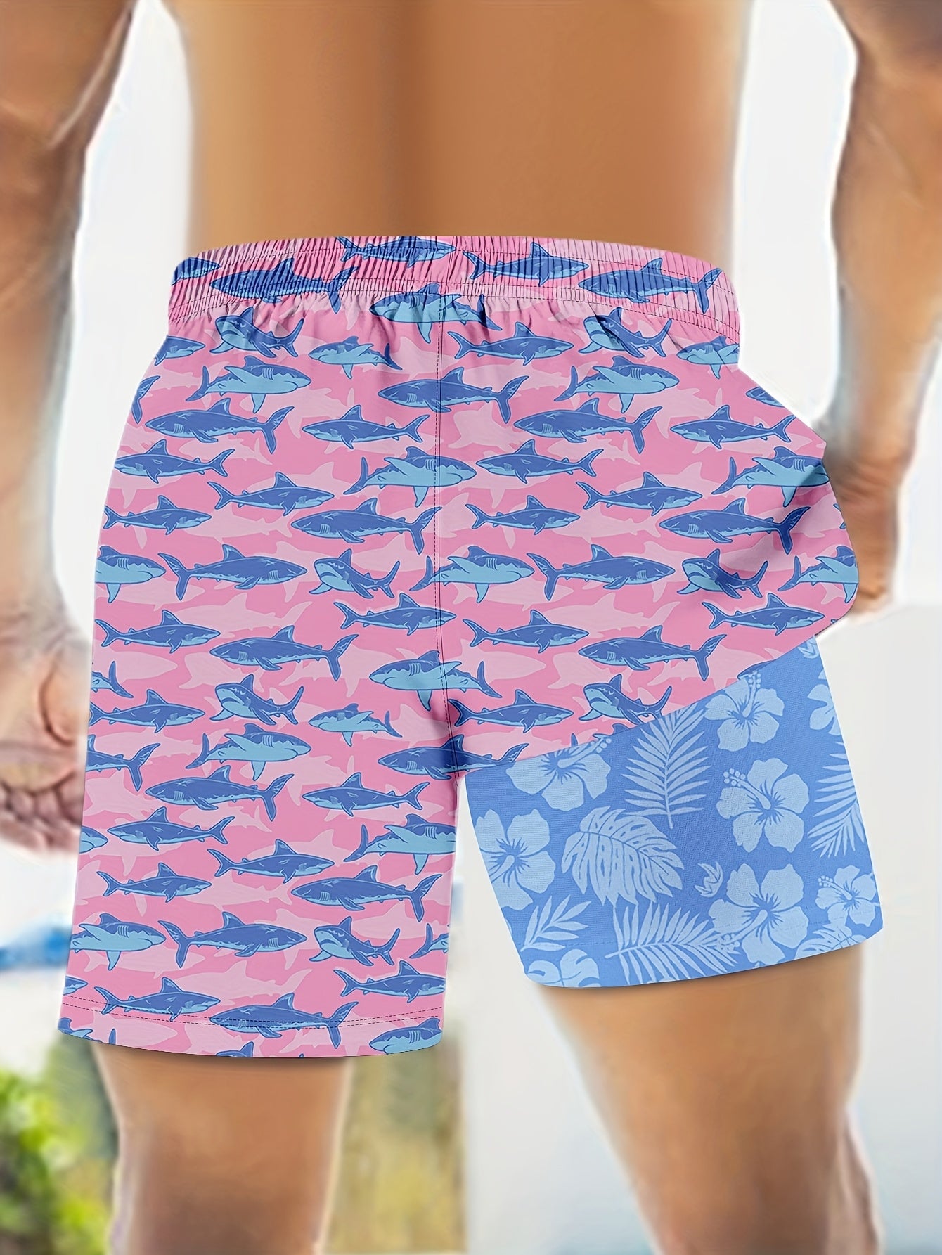 Keevoom Men'S Swim Trunks Quick-Dry 2-in-1 Built-in Liner With Belt Loop Pocketed Compression Liner Shorts Lightweight Surf Shorts Ideal For Swimming, Beach Vacations, Gym Use