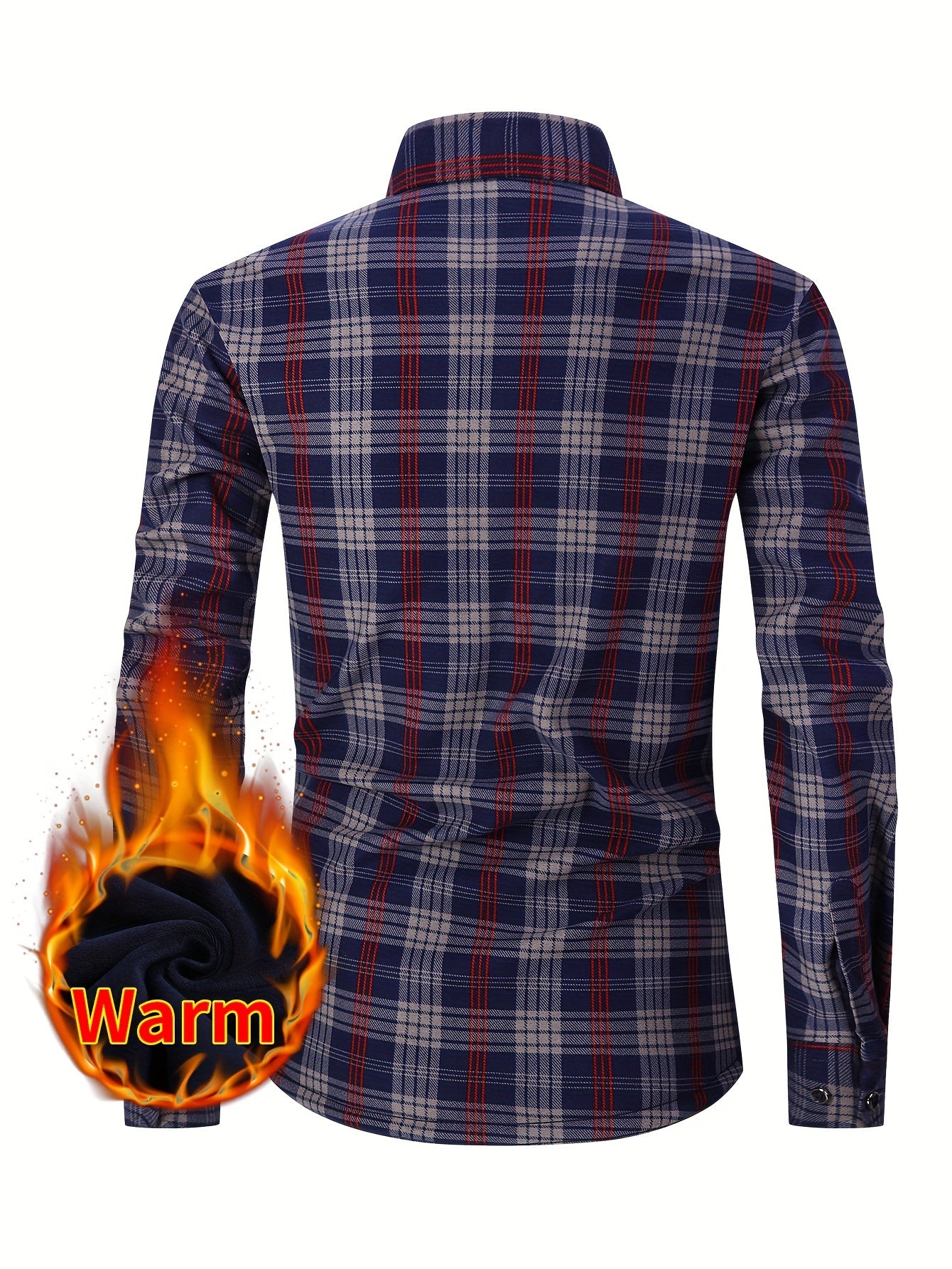 Men's Orange Polyester Long-Sleeve Jacket - product view 20