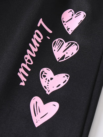 4pcs Girls' Summer Shorts with Heart Print & Bow Front - Non- Bow Tie Waistband, Machine Washable Casual Shorts Suitable for, Playdates, Casual Attire - Spring/Summer Outfits for to, Perfect for Outdoor