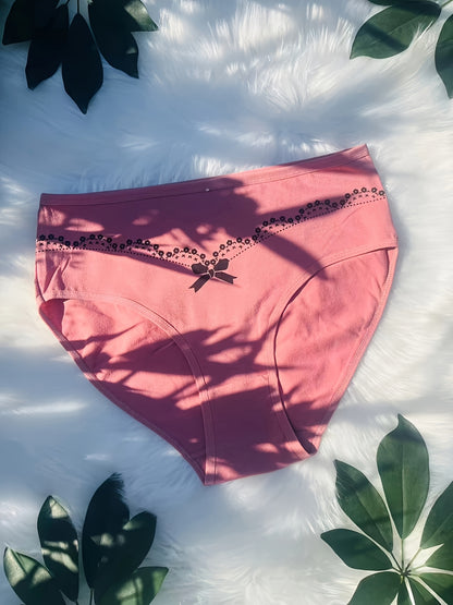 [Women Underwear] 12pcs Set Of Women'S Underwear, Decorated With Butterfly Flower Decorations, Skin Friendly And Breathable, Comfortable And Soft, Elegant And Fashionable Women'S Underwear