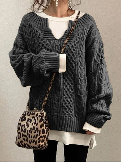Casual And Comfortable Women'S Long Sleeve Tops with a High Neck And Split Hem, Featuring Bat Sleeves. Ideal for a Relaxed Look in Autumn And Winter, Perfect for Women'S Fashion