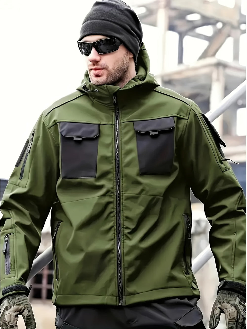 Men's Versatile Fleece Zip-Up Coat