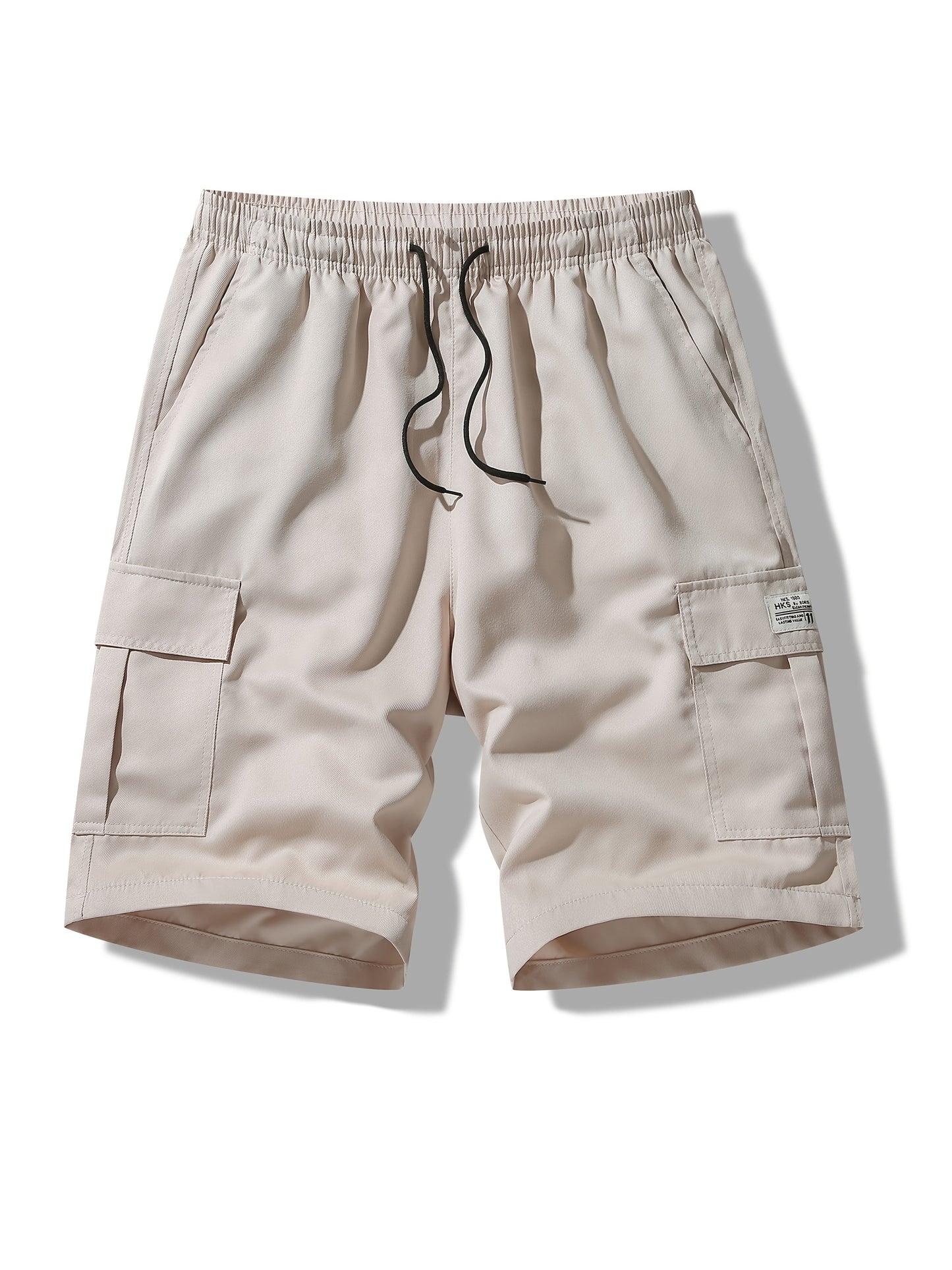 3pcs Men's Cargo Shorts, Casual Athletic Shorts - Multi-Pocket Ripstop, (Includes Wristband) Adjustable Waist (Black, Gray, Khaki) - Outdoor & Travel