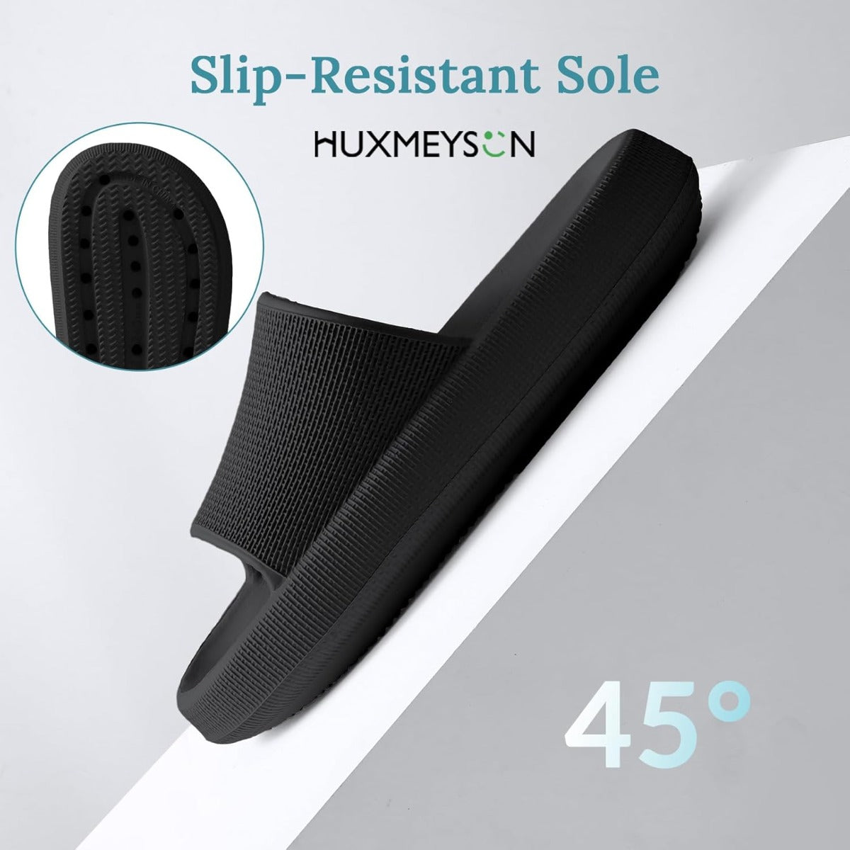 Men's and Women's Bathroom Indoor Slippers, Men's Quick-Dry Slippers, Arch Support Shower Shoes with Cushioned Soles