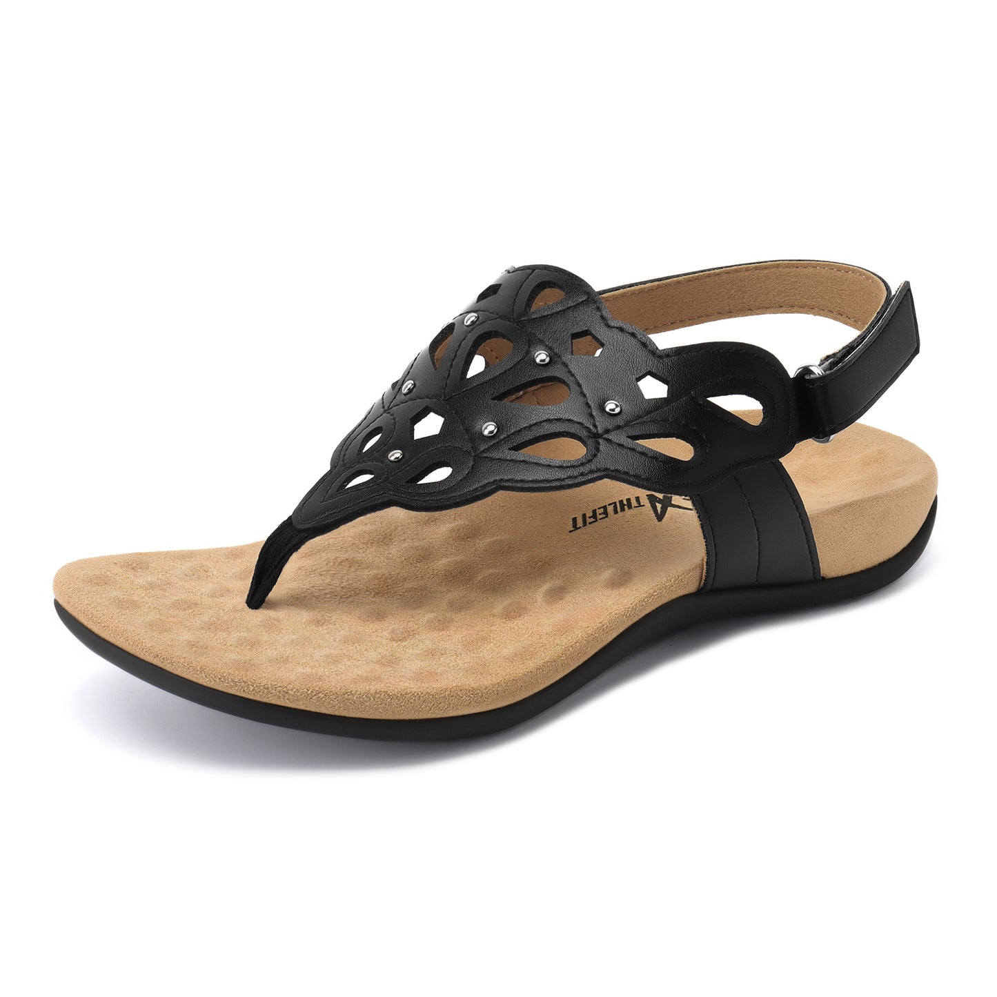 Women'S Summer Beach Sandals with Arch Support, Slingback Design, Ankle Strap, And Flat Thong Style., Women Shoes