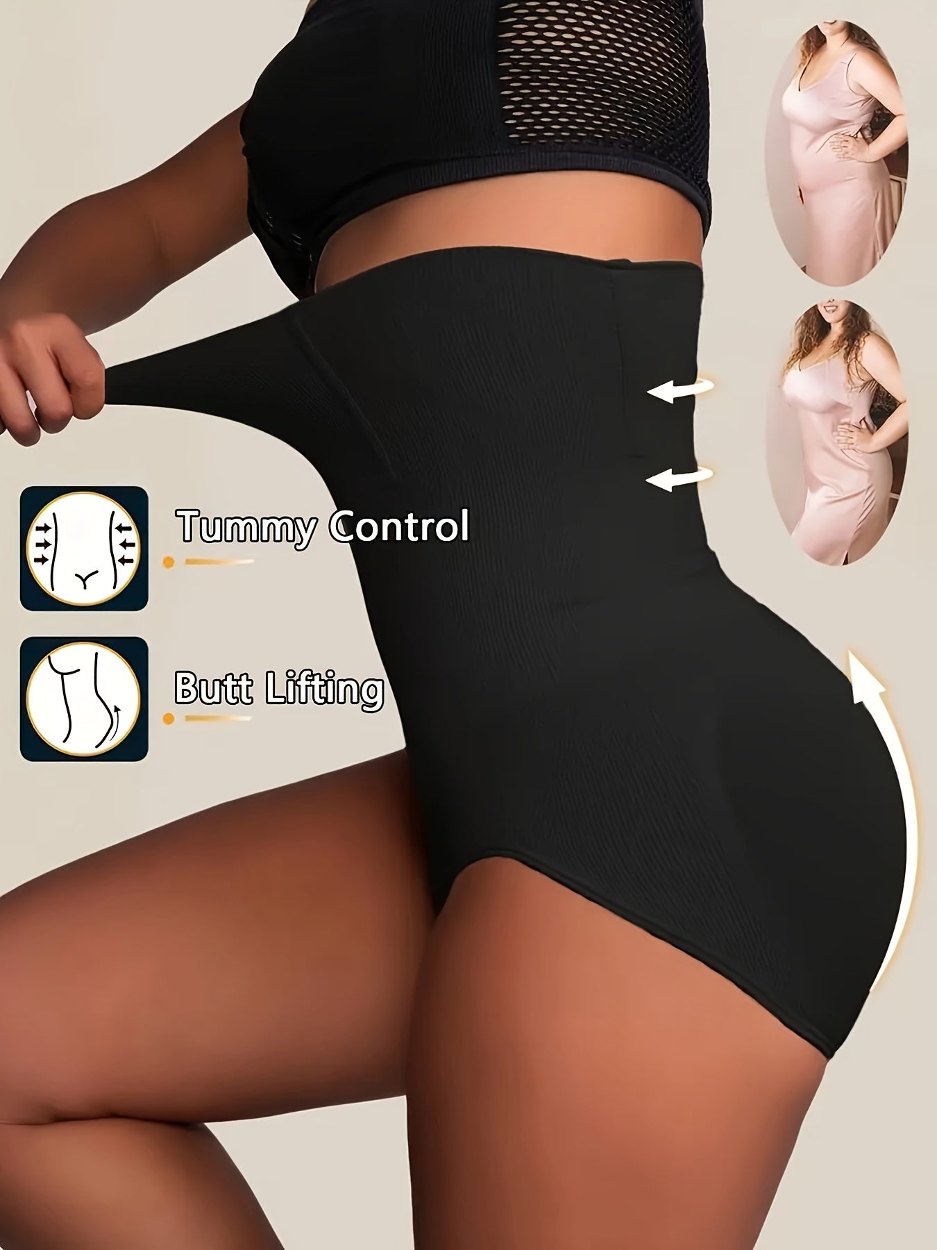 High Waist Shaping Panties Waist Trainer Body Shaper Tummy Sheath Woman Flat Belly Control Panties Hip Butt Lifter Briefs Panty Women Underwear Shapewear