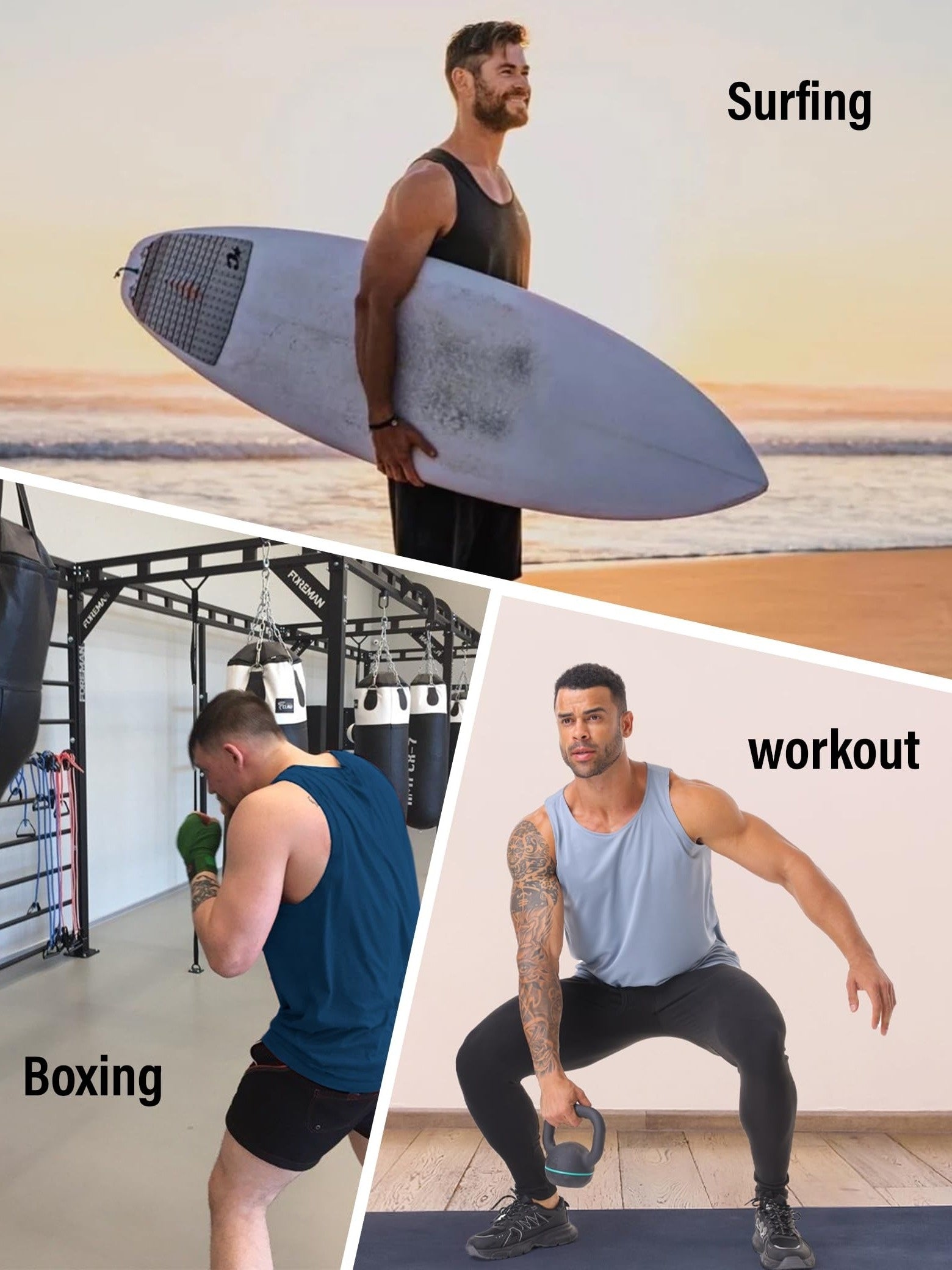 Men's Mixed colors Polyester Tank Top - product view 9