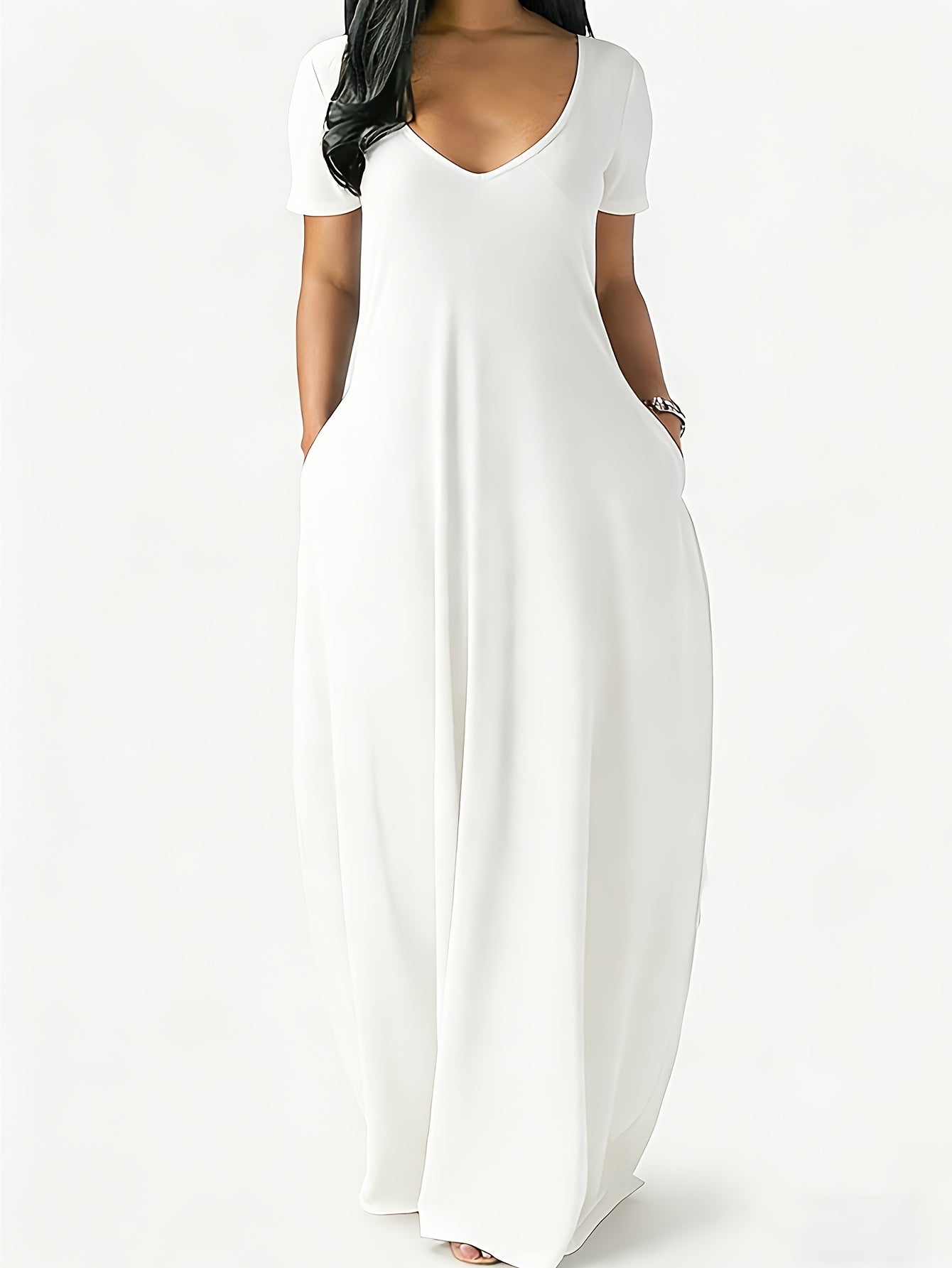3pcs Suit, Ladies Plus-size 1pc Household Service Suit, Stylish And Comfortable 1pc Nightdress, Plus-size Nightdress Suitable for Spring And Summer, Long Skirt, Elegant Temperament, Suitable for Daily Home.