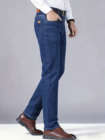 Men's Straight Leg Jeans - Black Denim Clean Finish Everyday 184677