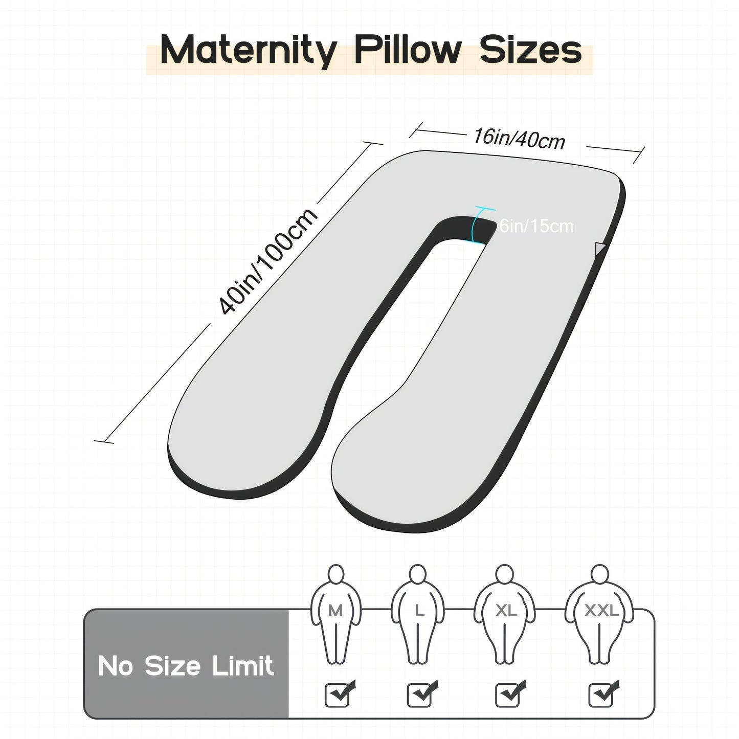 47-Inch U-Shaped Extra Large Pregnancy And Adult Luxury Full-Body Maternity Sleep Pillow, with Removable Pillowcase Cover, Ideal for Side Sleepers, Provides Support to Pregnant Woman'S Back, Hips, Legs, Belly, And Abdomen, Ensuring Comfortable Sleep