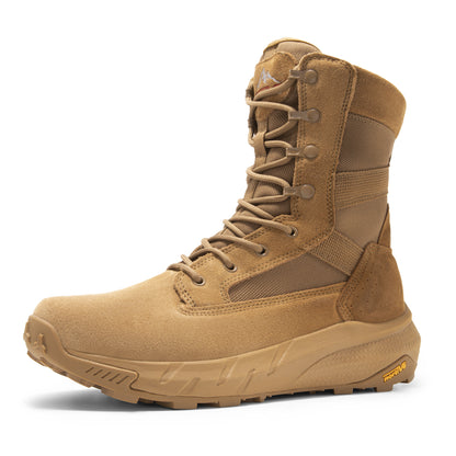 Men's Breathable Zipper Work Boots Side Lightweight Hiking Motorcycle Boots