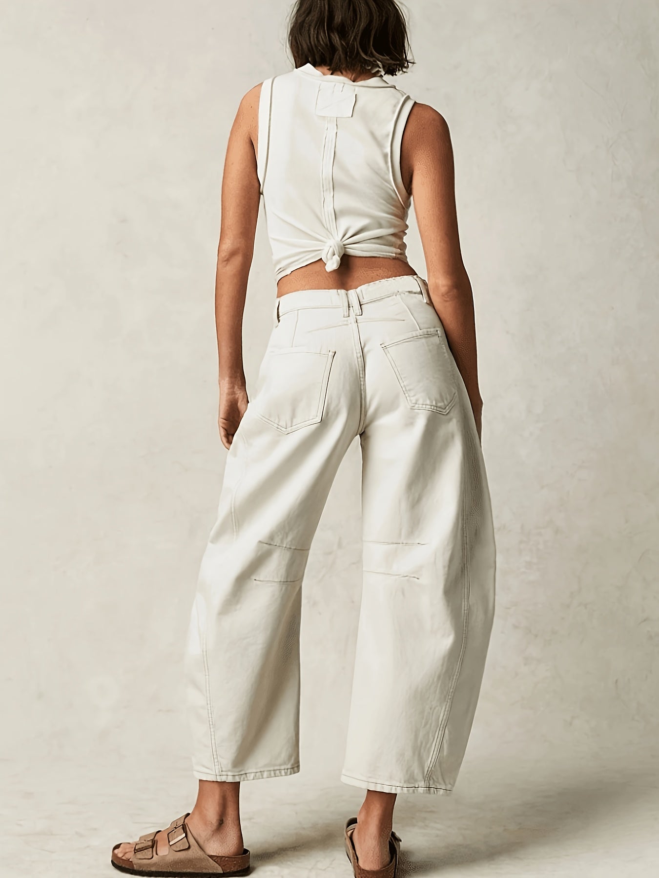 Women's Beige Jeans - product view 10
