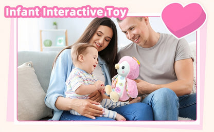 Penguin Baby Plush Toy with Rattle – Crinkle Sensory Soother