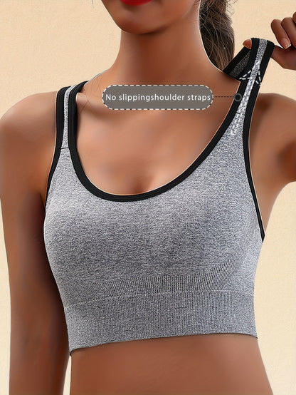 5pcs Set of Women'S Sports Bra, Seamless Back Without Steel Ring, Fitness Yoga Bra