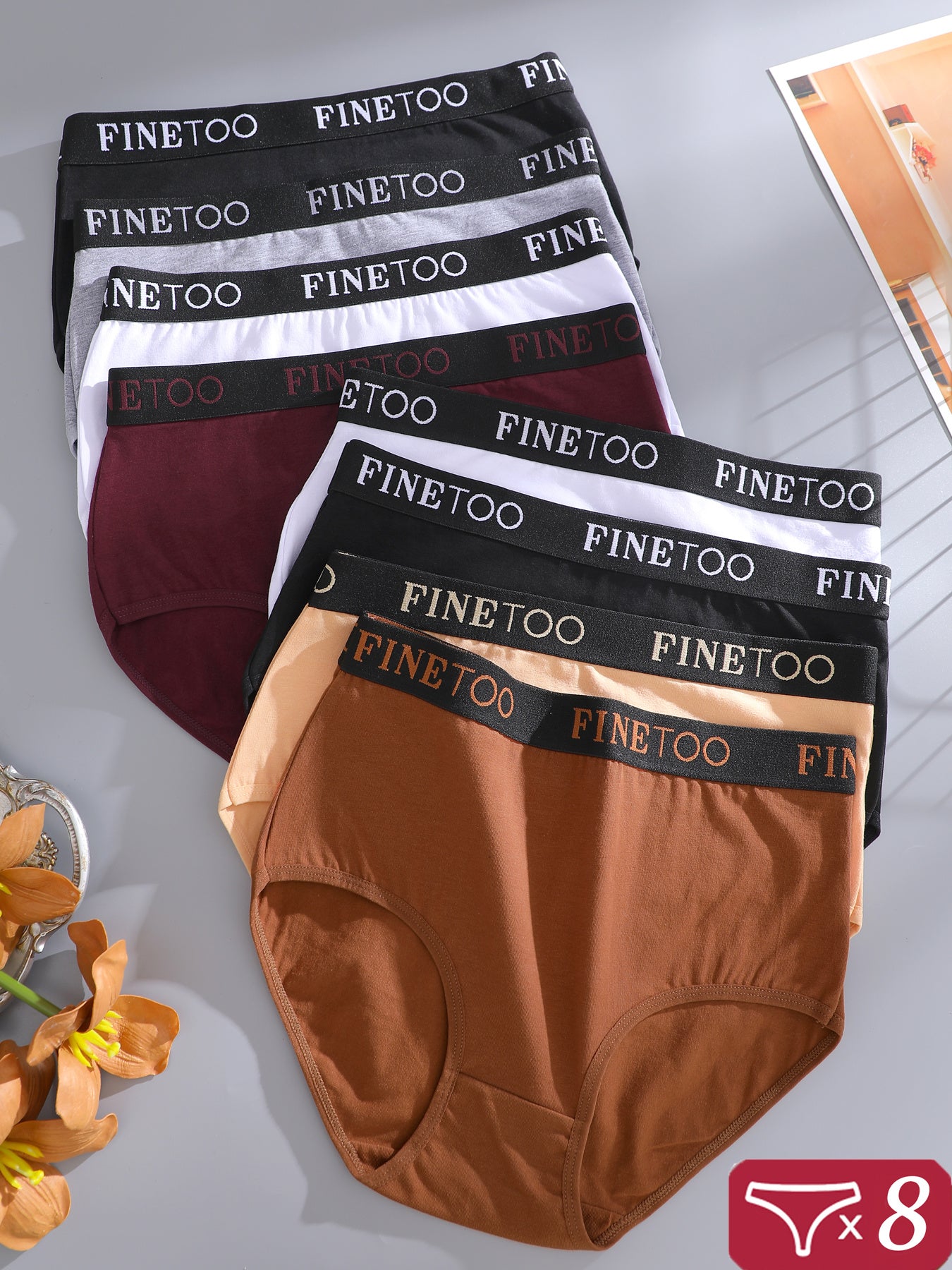 Women's Mixed colors High-Waist Underwear - product view 3