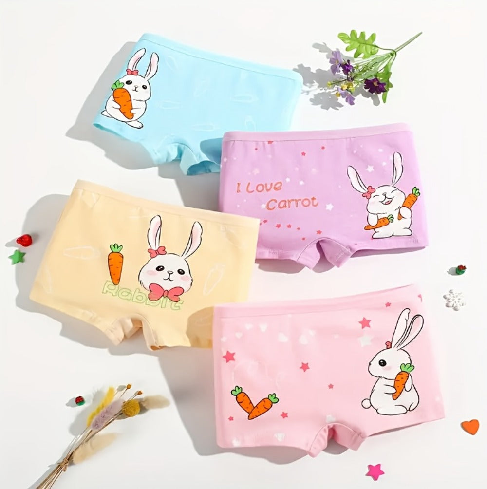 Girls' Boxer Briefs - 12-Pack Assorted Cartoon Print Style 5397