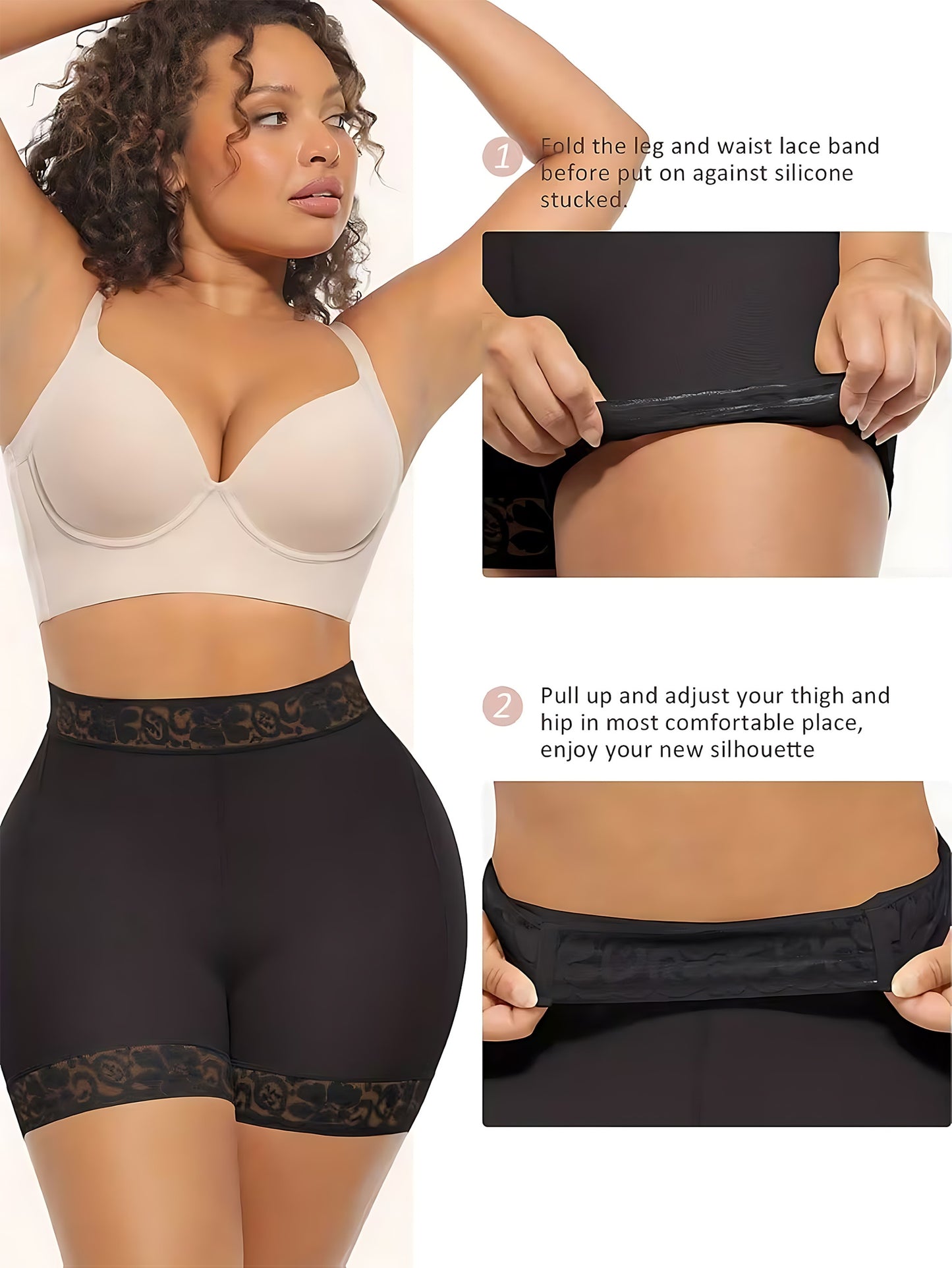1pc Tummy Control Shapewear High Shorts for Women High Waist Butt Lifting Panties Body Shaper Compression Faja Colombianas