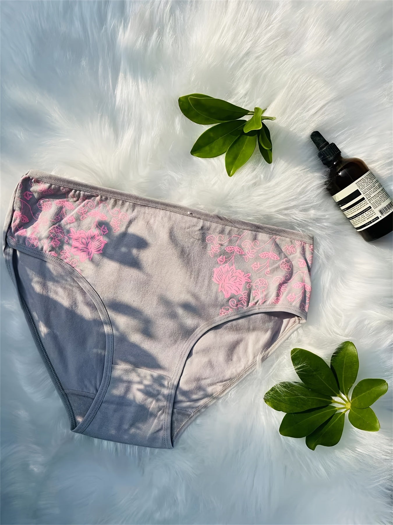 12pcs Set of Mid-Rise Pure Printed Women's Shapewear Panties, Breathable, Sexy, and Comfortable (Random Delivery)