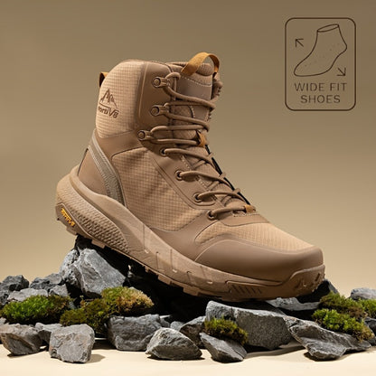 Men's Side-Zip Tactical Boots - Canvas Upper and EVA Insole