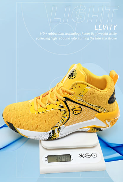 Sneakers, Men's High-top Basketball Shoes, Lightweight And Breathable Sports Shoes, with Breathable Mesh Upper And Laced Closure, Suitable for Professional And Casual Games, Basketball Training, Running And Walking, And for Outdoor Wear Throughout