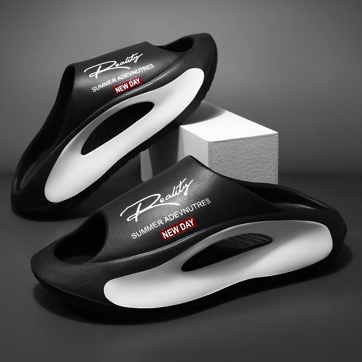 Slippers for Men, All-Season Indoor Sandals for Men, Non-Slip Breathable Comfortable Shower Slippers, Open-Toe Bathroom Slippers,, Slides for Men,, Men Slippers,, Mens Slippers,, Slippers