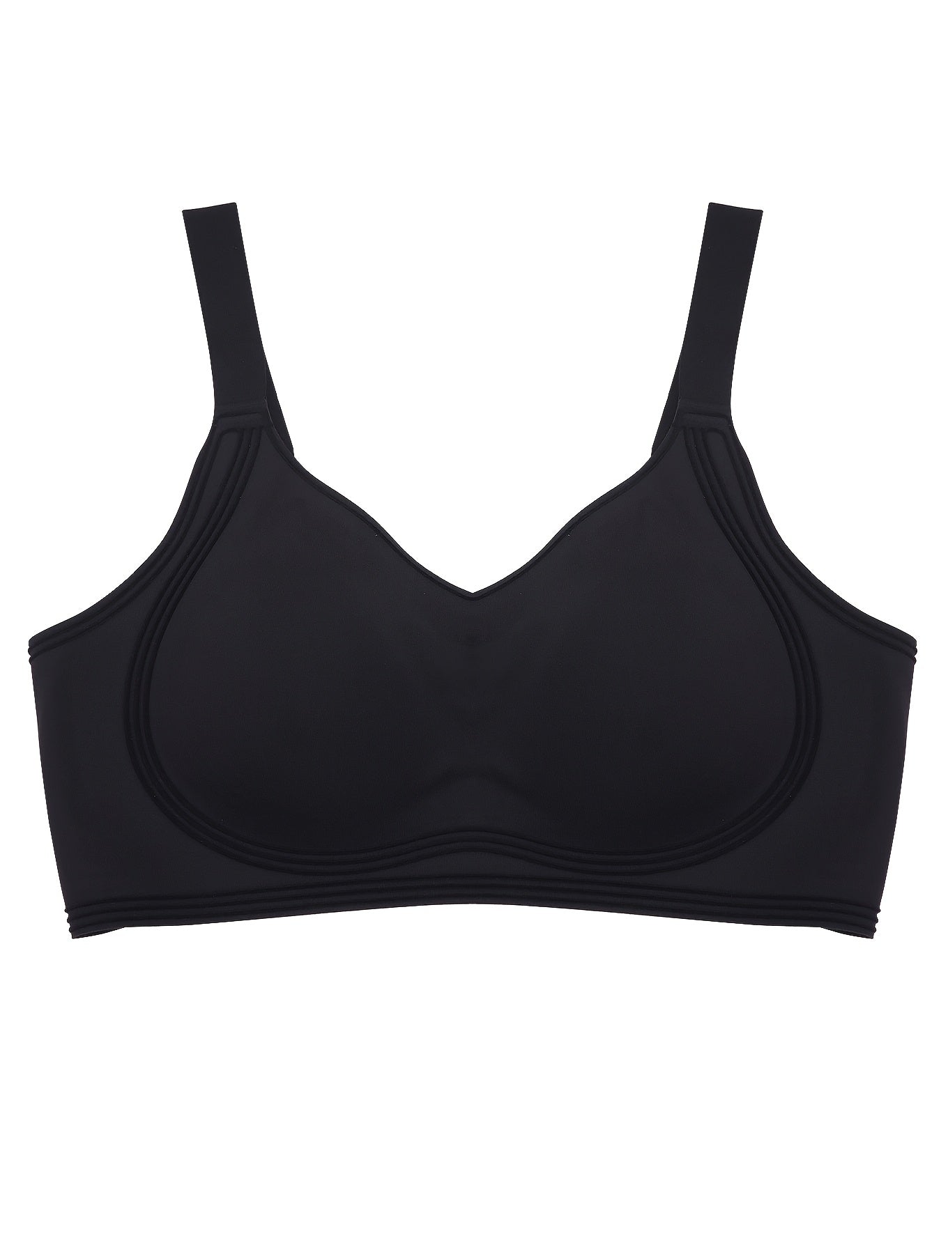 Women's Wireless Bra Comfortable Breathable Seamless Bra Soft Sleeping Bra Push Up Women's Underwear Daily Casual Bra Full Cup Sports Bra Suitable for Daily Wear Adjustable Shoulder Straps
