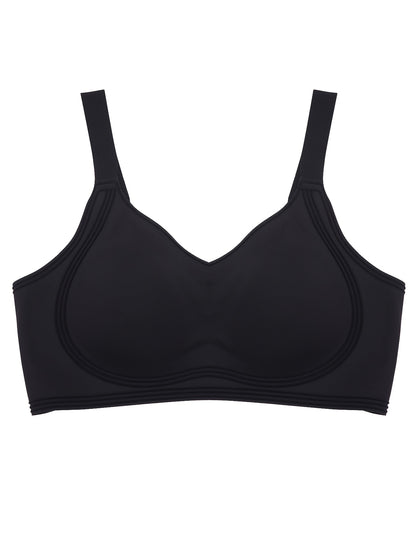 Women's Wireless Bra Comfortable Breathable Seamless Bra Soft Sleeping Bra Push Up Women's Underwear Daily Casual Bra Full Cup Sports Bra Suitable for Daily Wear Adjustable Shoulder Straps