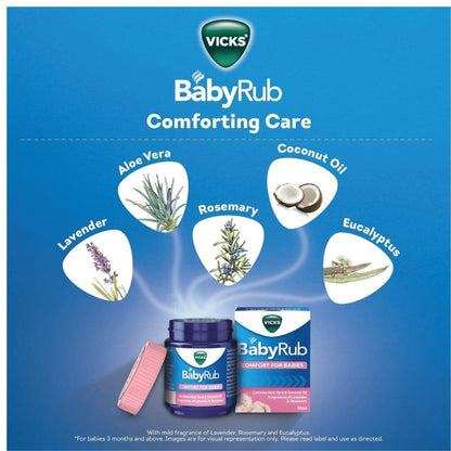 Vicks BabyRub Ointment - Aloe and Coconut 50 ml
