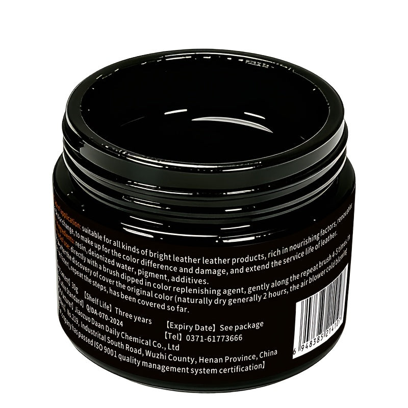 Shoe & Leather Dye Color Changer/Restorer Spray - Instant Black -Up Paint for Leather Jackets, Bags, Belts, Wallets - Plant-Based & Chemical Formula Refurbishment Spray (30g)