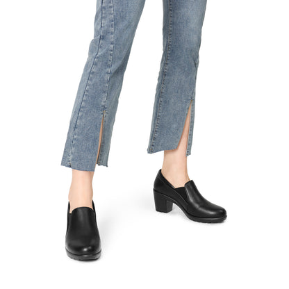 Women's Low Chunky Block Heels Pumps Comfortable Slip-On Heeled Loafers Dress Work Shoes For Office Business Comfortable Loafers Shoes Low Chunky Block Heel Pumps