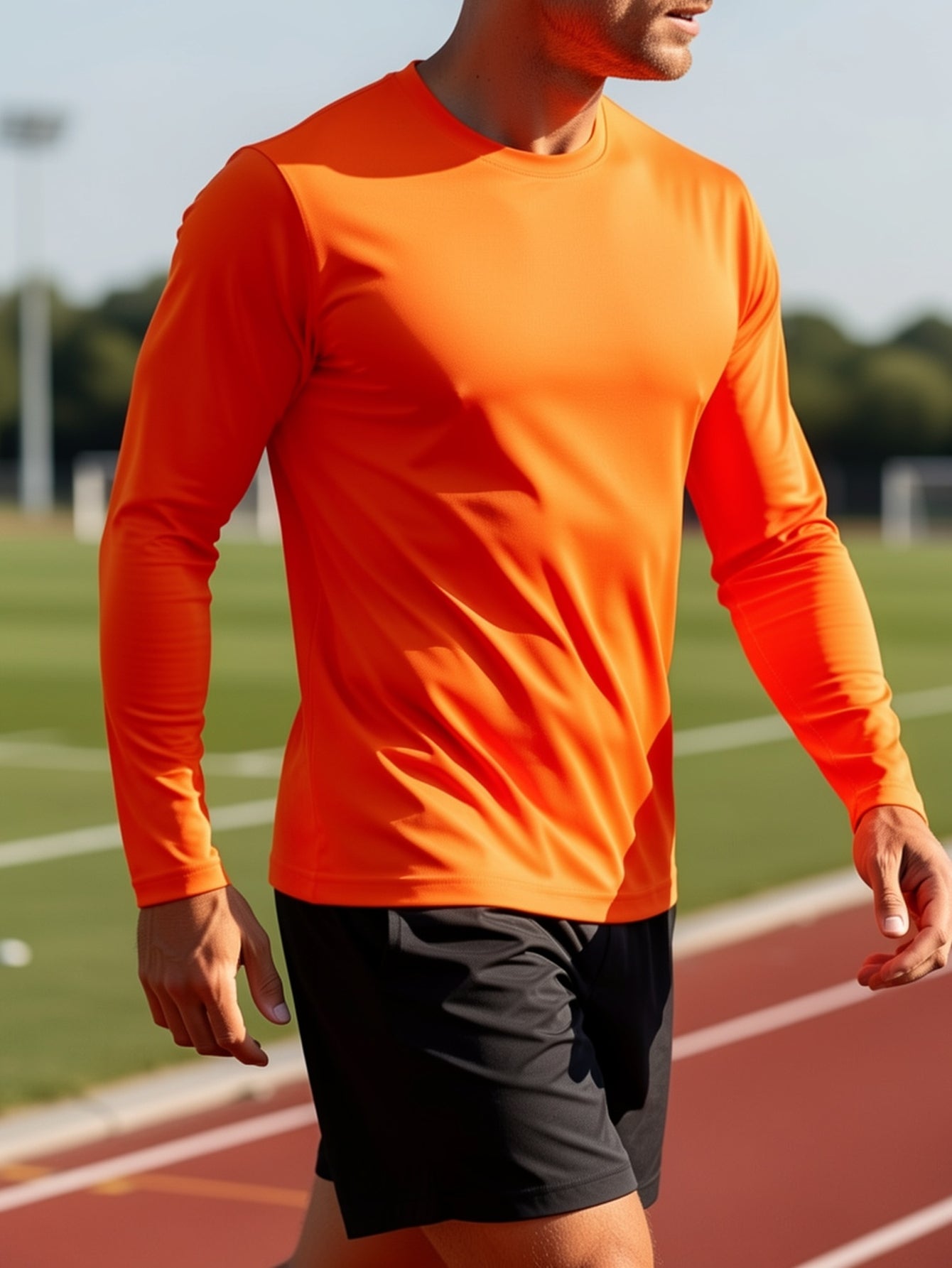 5pcs Men's Casual Sports T-shirt, Breathable And Quick Drying, Suitable for Work Clothes, Fishing Clothes, Construction Site Clothes, Team Building Clothes