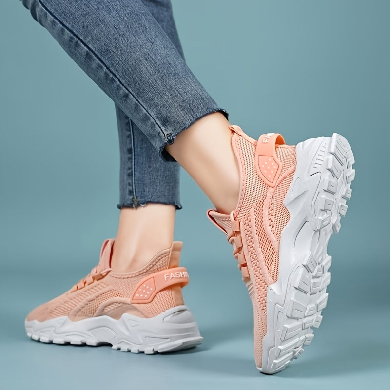 Women'S Casual Sneakers, Comfortable And Elegant Women'S Shoes, Pink, Lightweight Summer Women'S Shoes, of Women'S Sneakers, Local Warehouse Women'S Products