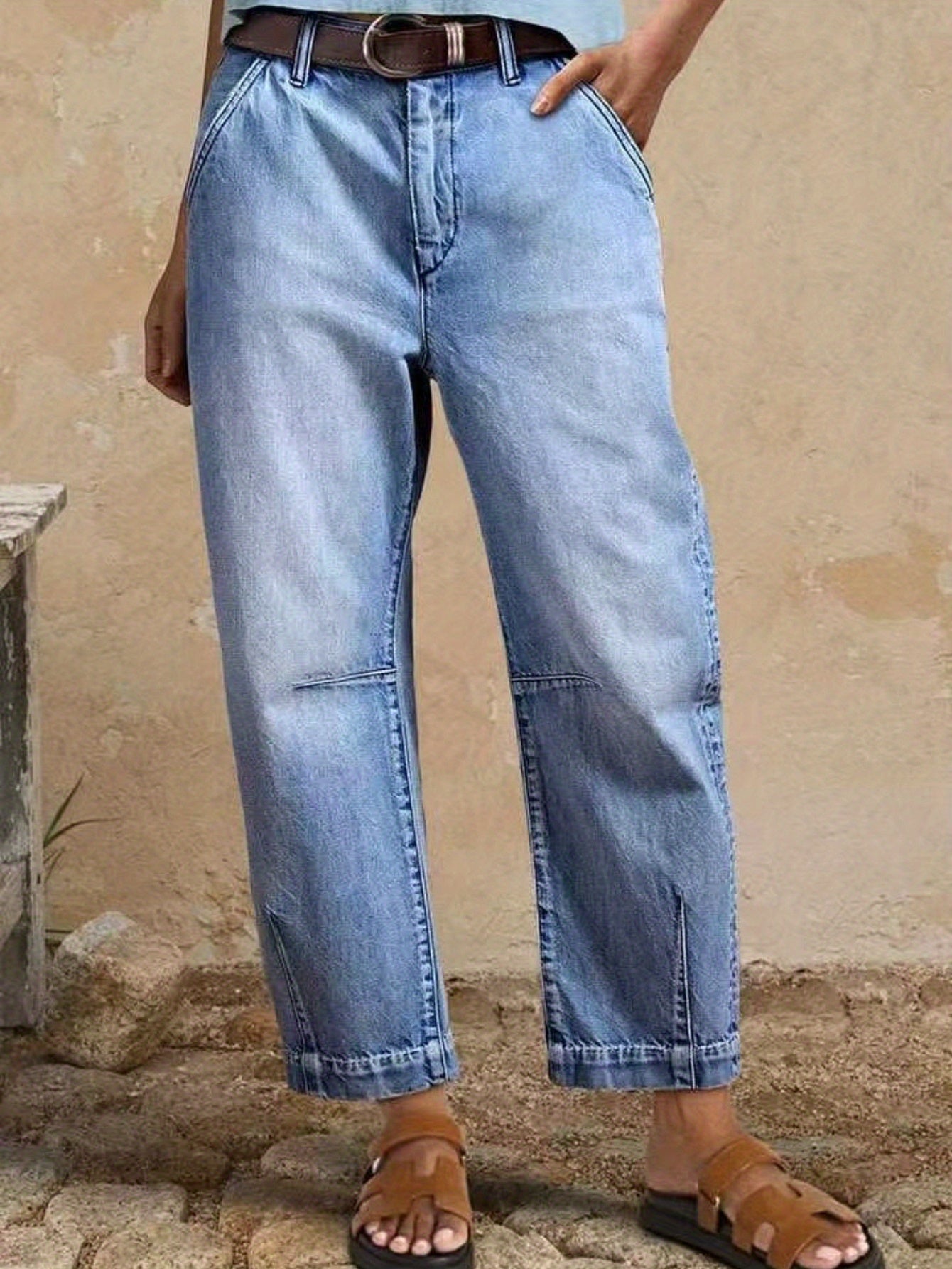 Women's Autumn/ Winter 2025 New Casual Fashion Loose Denim Pants
