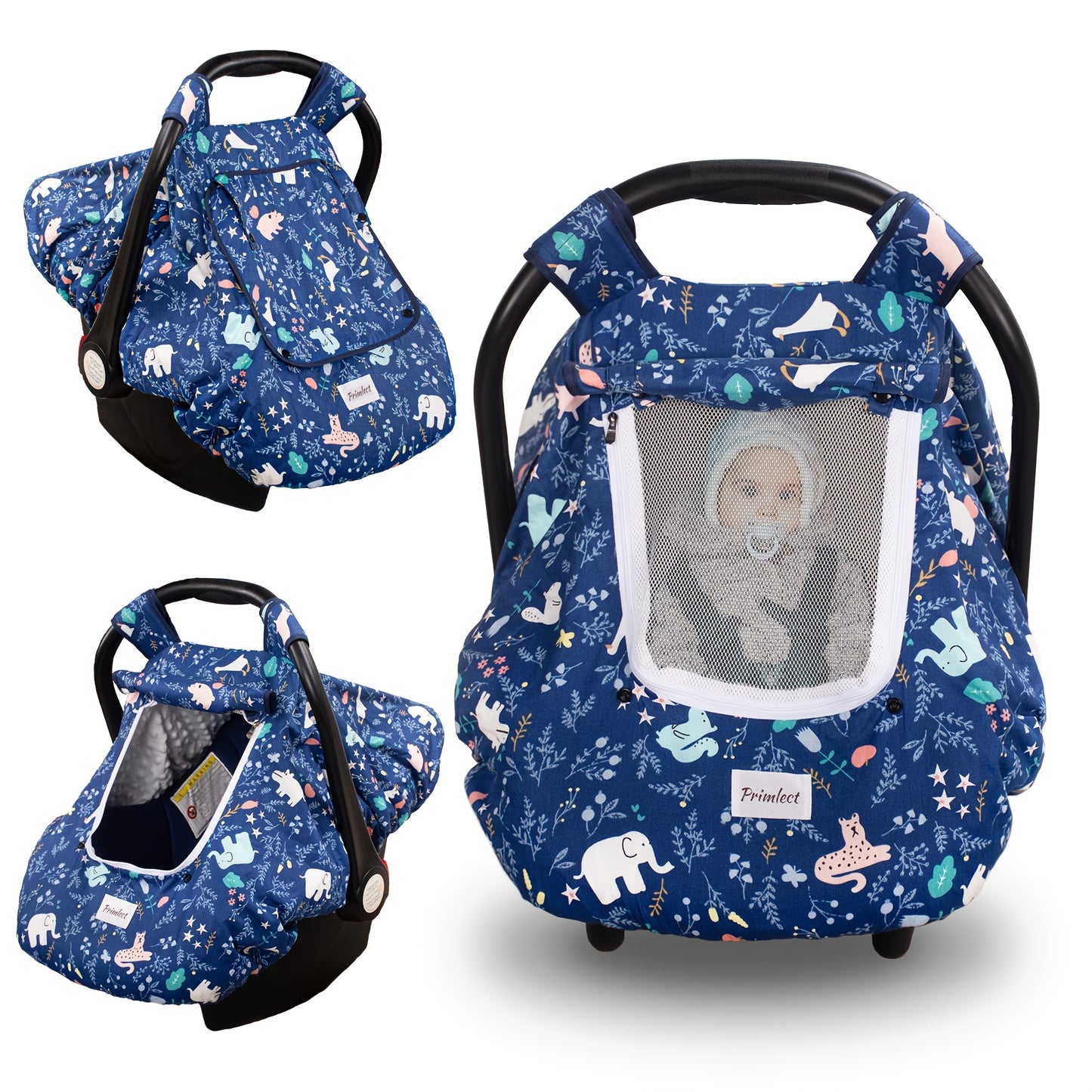 Baby Car Seat Cover - Beavtaens Minky Carseat Sover