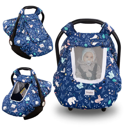 Baby Car Seat Cover - Beavtaens Minky Carseat Sover