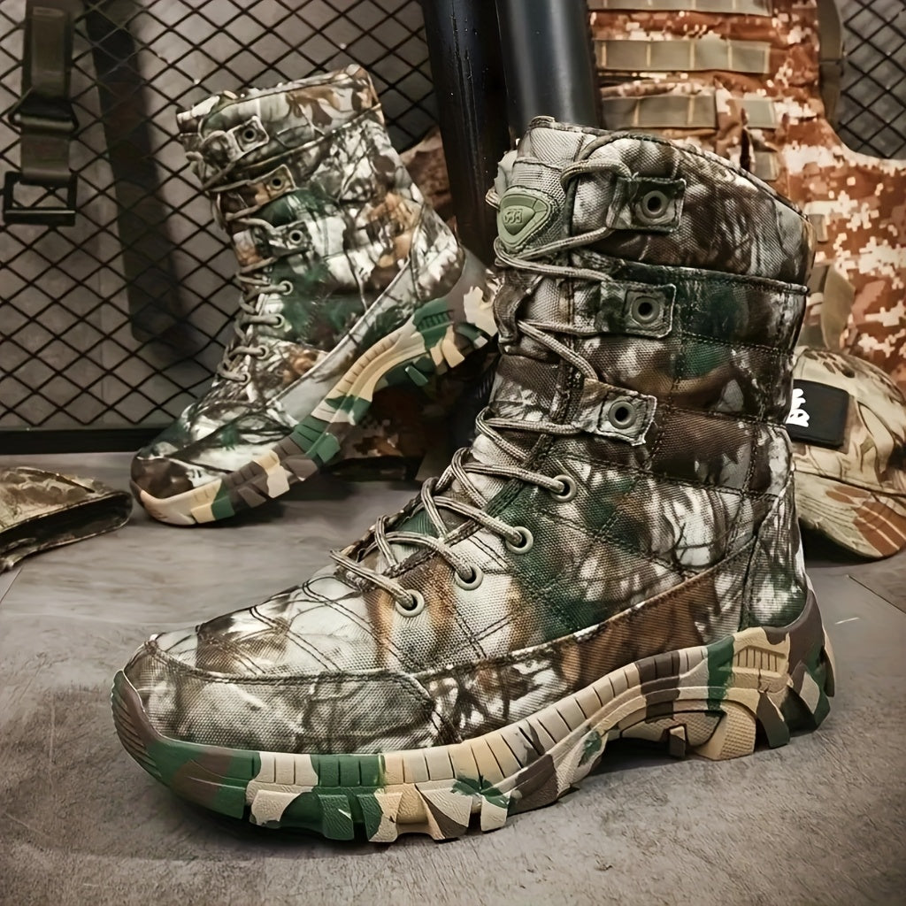 YTAT Men'S Light Motorcycle Combat Boots Hunting Shoes Camouflage Lightweight Hiking Shoes