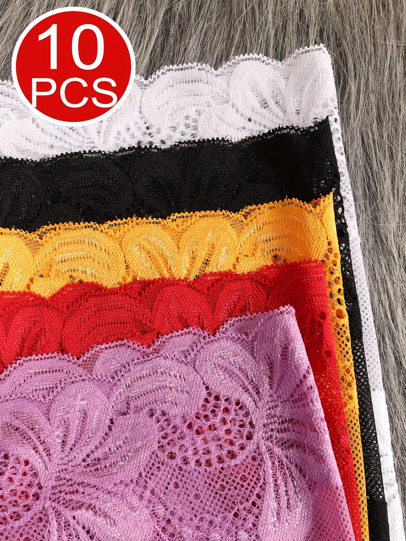 Women's 5-pack Of Assorted Colors Lace Underwear - product view 20