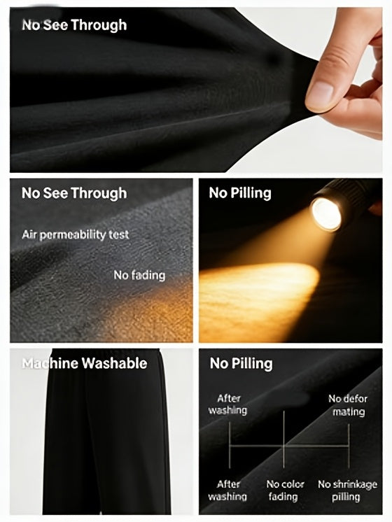 4pcs Women'S Autumn Clothing, Women'S Halloween Costumes, High-Waisted Harem Pants with Thigh Slits - Black Loose Casual Lantern Pants, Breathable, Suitable for Spring/Summer/Autumn, Casual Pants