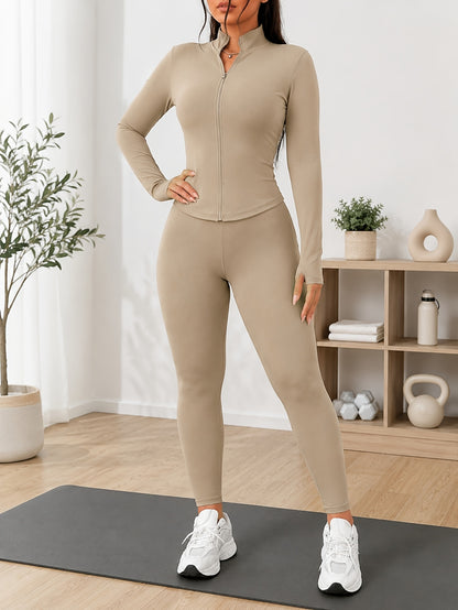 Summer Women'S Two-piece Set, Fashionable, Lightweight And Breathable Camouflage Sports Outfit, For Casual Outdoor Wear