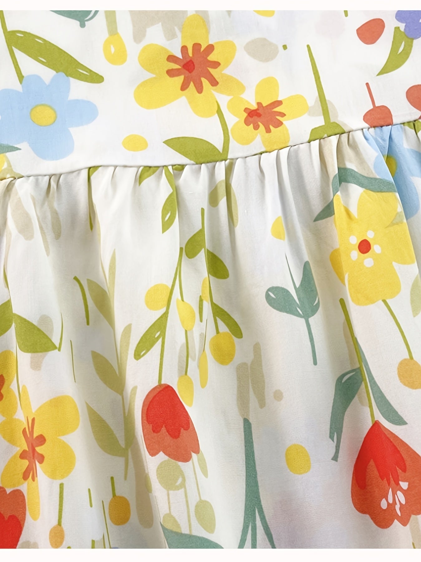 10pcs Set with Random Patterns - Children's Dresses, Summer Fashion, Girls' Beach Dresses, New Style Girls' Vest Dresses