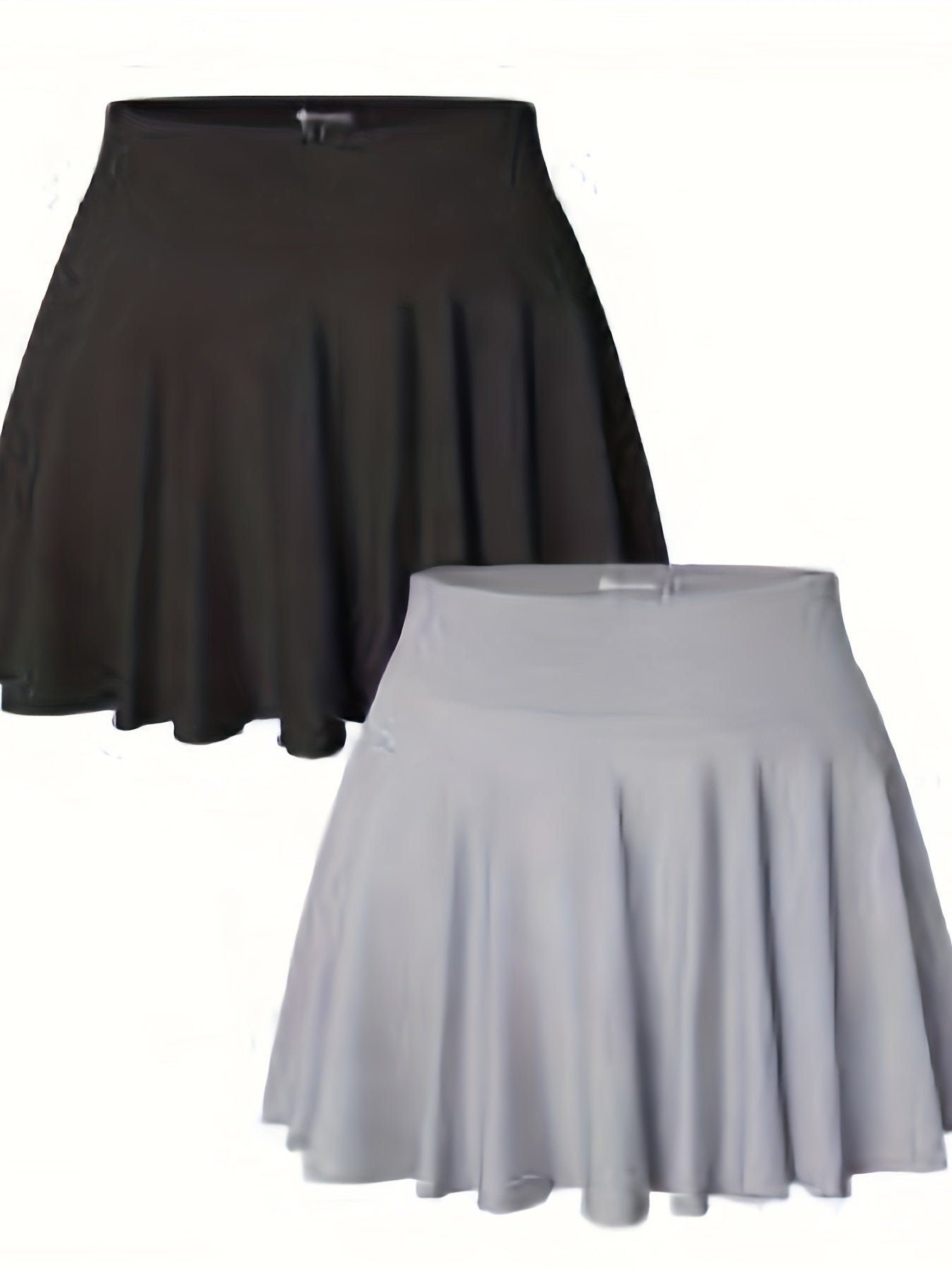Ladies' Two-Piece Skirts Featuring a 2-In-1 Design, Flowy And Cheeky Short Styles, Stretchy Flared Casual Mini Skirts for Women'S Fashion Bottoms