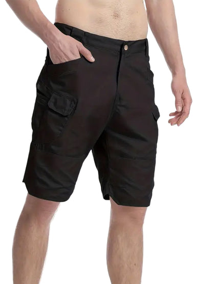 2pcs Summer Outdoor Cargo Shorts for Men, Multi-Pocket Hiking Shorts, Durable, Ripstop, Wear-resistant, Good for Camping, Hunting, Fishing, Summer Outdoor Activies and Daily Wear