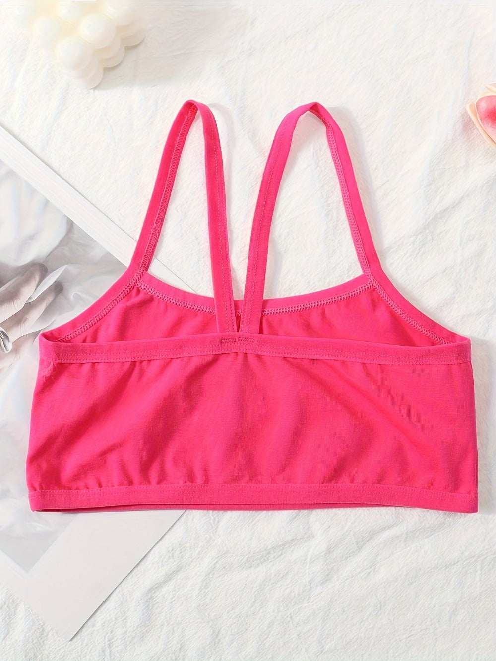 Girls Training Bras - 12-Pack Seamless Cross-Strap Set