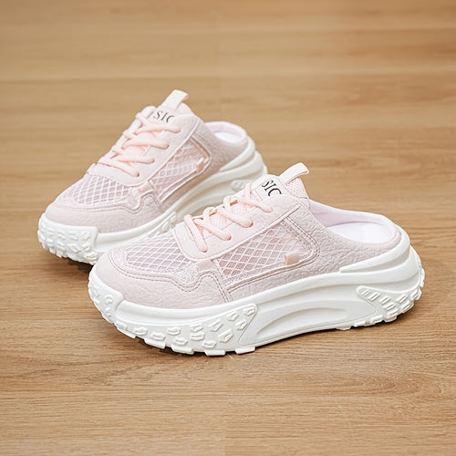 White Slippers Spring Sandals Women's Casual Shoes Simple Style Versatile Fashion Student Shoes Outdoor Outing Campus Style Pink